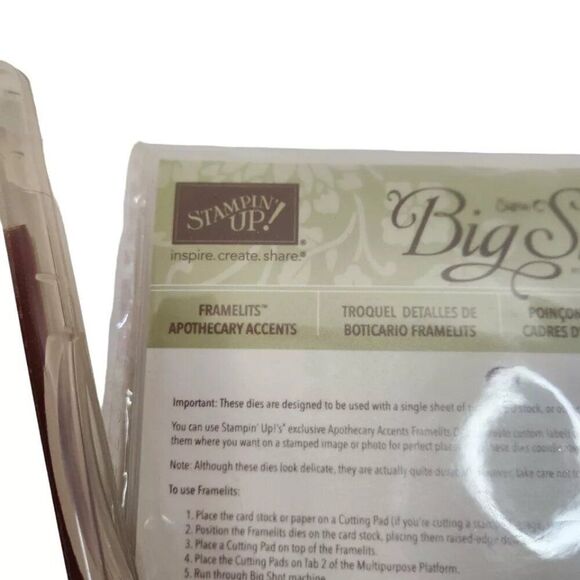 Stampin' Up! APOTHECARY ART Stamp Set 1 + APOTHECARY Accents Framelits Dies - Picture 2 of 6